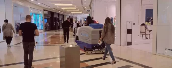 walk behind scrubber floor cleaning machine