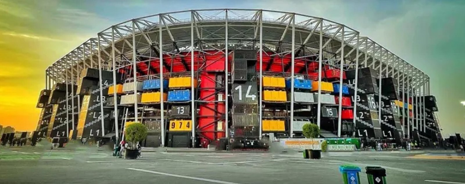 SMILE TECH MACHINES DELIVERED IN STADIUM 974 QATAR 1 fiorentini cleaning machines at qatar