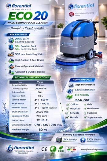 Industrial Walk behind Floor Scrubber Machine ECO 20