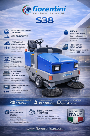 Commercial Cleaning Machines, Equipment Companies Dubai,UAE 36 Commercial Floor Sweeper S 38