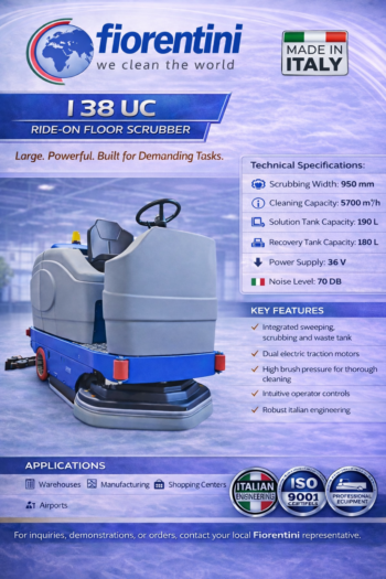 Commercial Cleaning Machines, Equipment Companies Dubai,UAE 40 Scrubber Dryer I 38UC